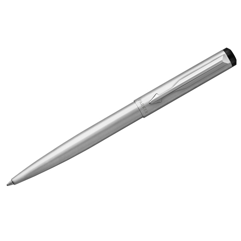 Ручка шариковая Parker "Vector Limited Edition Stainless Steel CT" синяя, 1,0мм, кнопочн., подар. уп